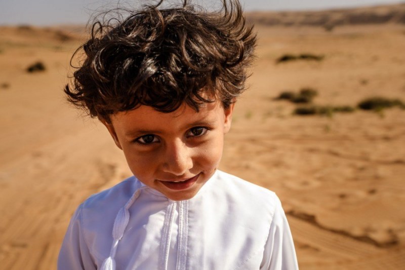 Mischievous Bedouin Boy, Wahiba Sands
