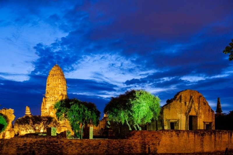 Ayutthaya at night