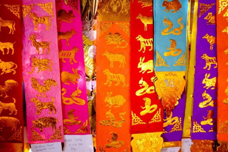 Chinese Zodiac ribbons, Chiang Mai